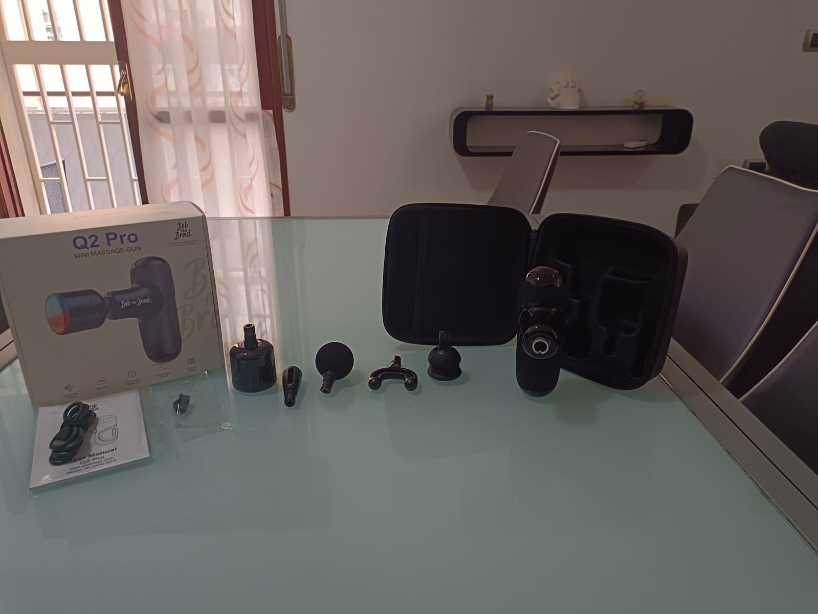 Recensione Mini Pistola Massaggiante Bob and Brad Q2 Pro: Sollievo muscolare portatile con terapia del calore